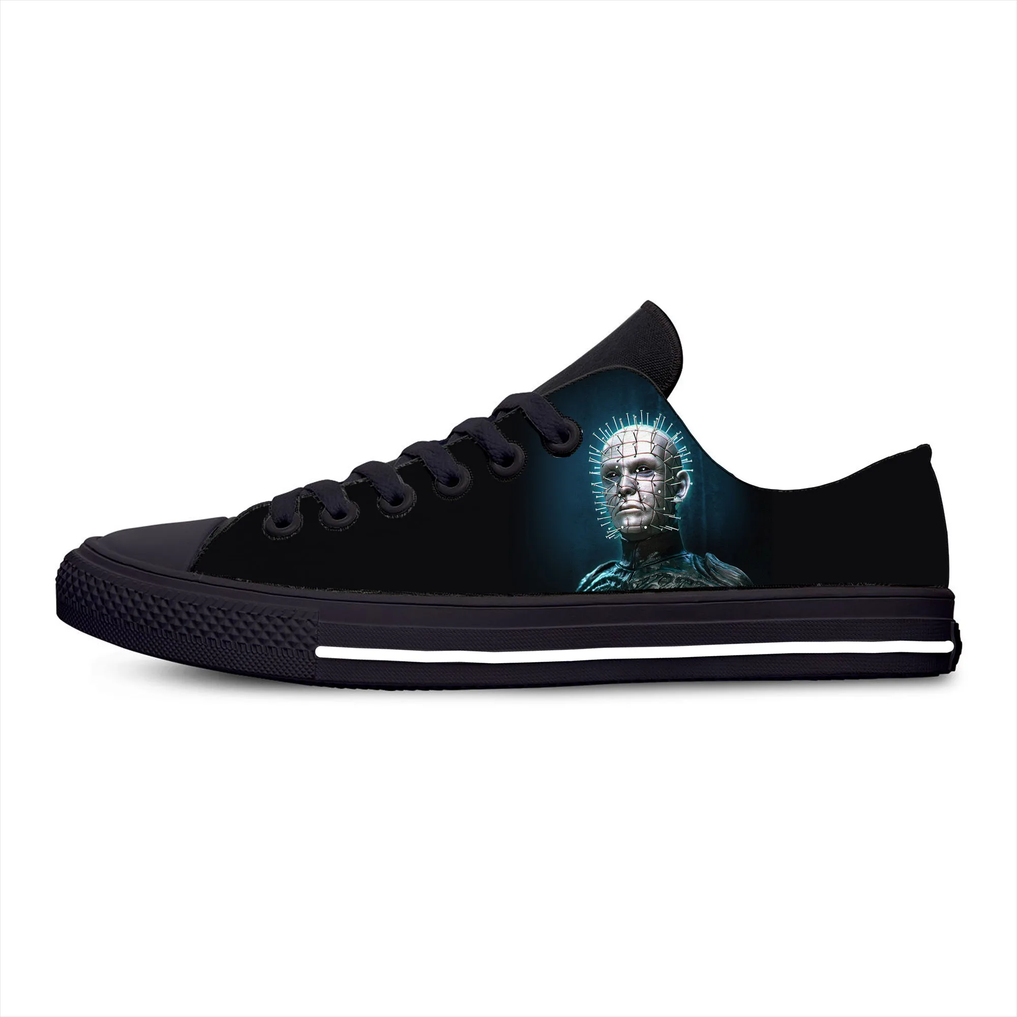 

Hot Hellraiser Movie Pinhead Horror Scary Halloween Casual Shoes Low Top Lightweight Men Women Sneakers Breathable Board Shoes