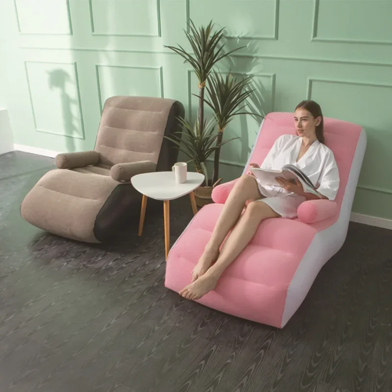 

Leisure Inflatable Air Sofa Lounge Camping Balcony Garden Chair Outdoor Sofa Folding Chaise Poltrona Gonfiabile Patio Furniture