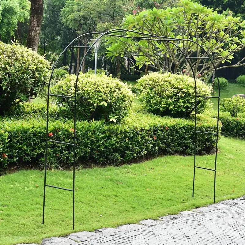 Metal Wedding Arch Stand Garden Climbing Plant Support Trellis Easy Assembly Rose Gates Balloon Archway Party Decoration Supply wedding arch stand,wedding arch set,party arch set