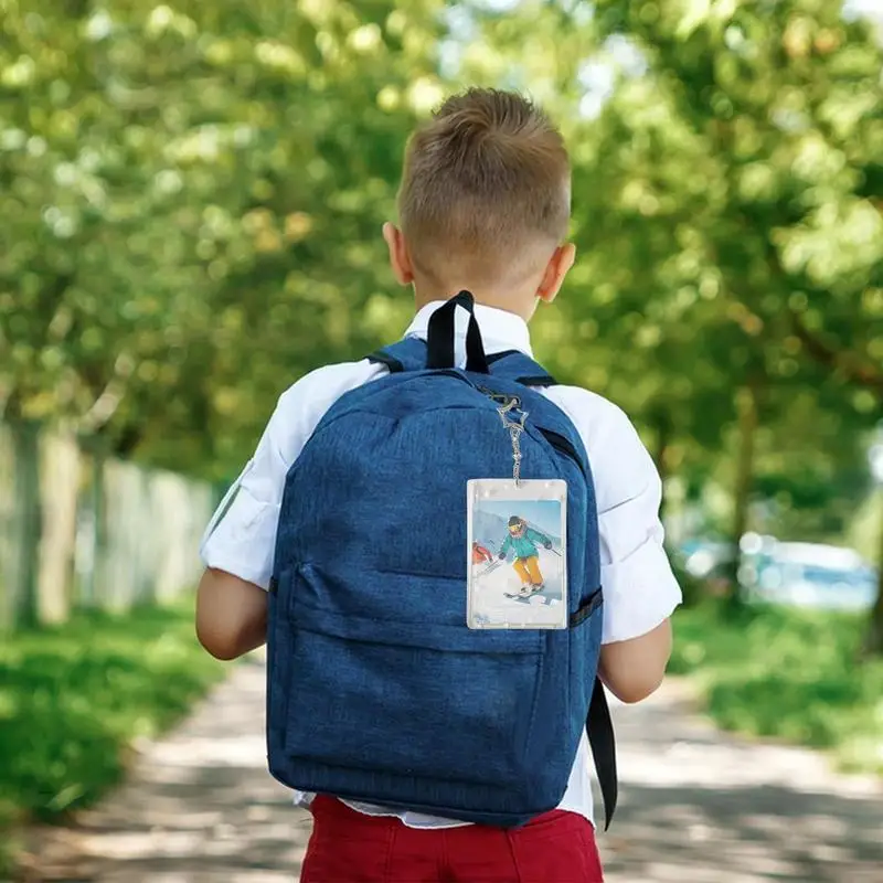 Card Protector Sleeves Portable Badge Card Holder Trading Card Sleeves Practical Photo Card Sleeves Hard Case Card Holder For