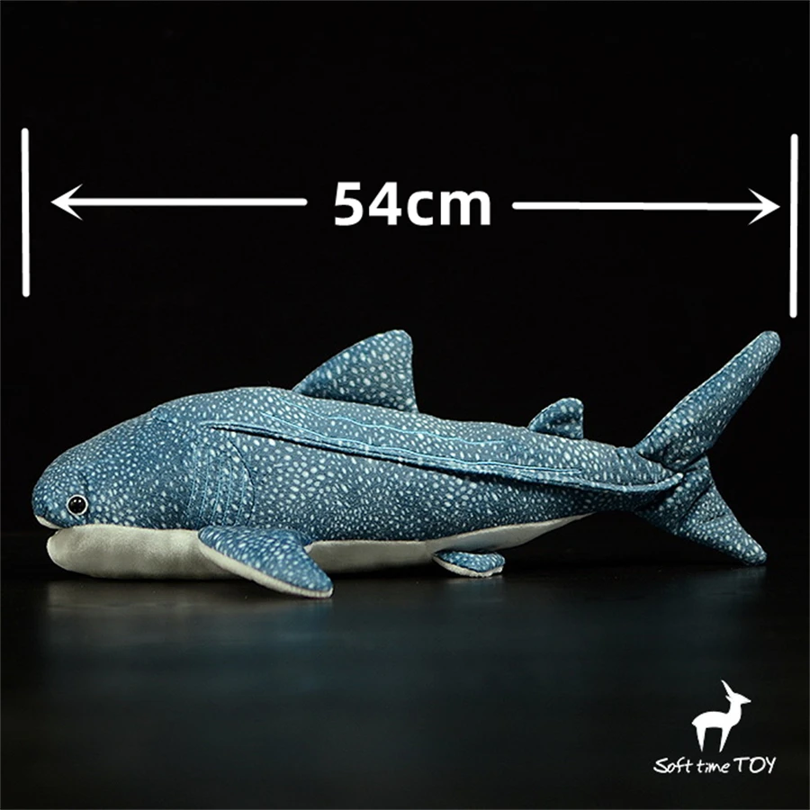 Whale Shark High Fidelity Anime Cute Ocean Plushie Gaint Fish Plush Toys Lifelike Animals Simulation Stuffed Doll Kawai Toy Gift 2