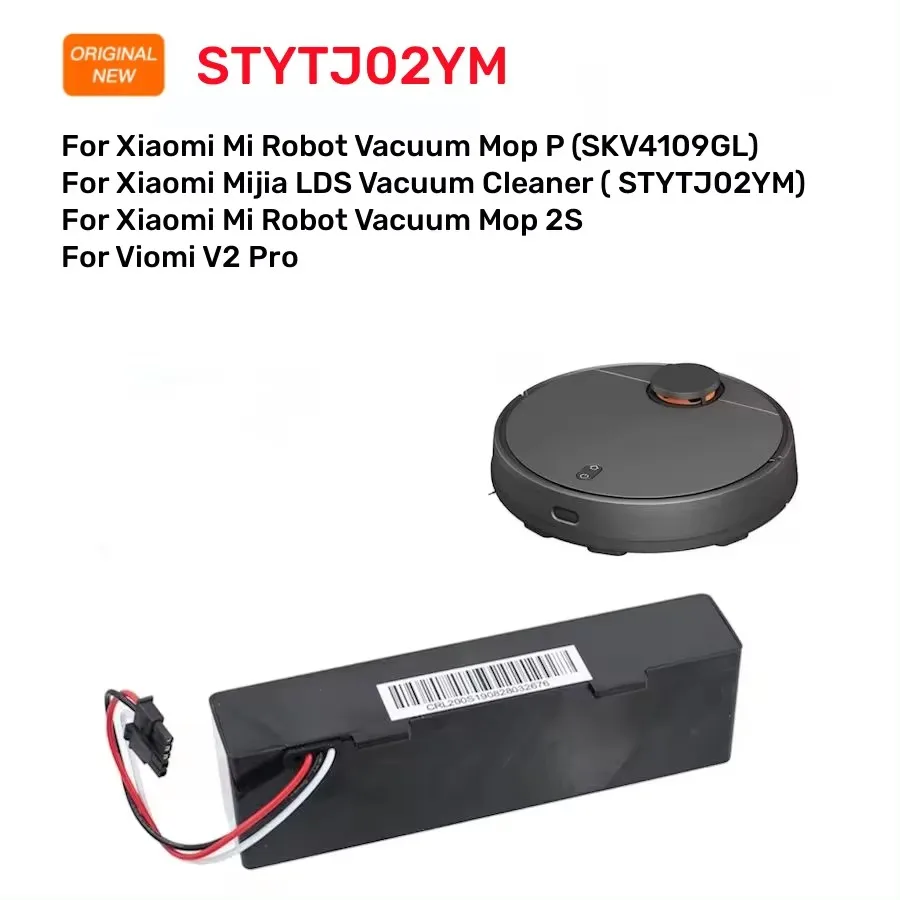 Vacuum Cleaner Battery STYTJ02YM Battery Original 14.8V For Xiaomi Mijia LDS Vacuum Cleaner Mi Robot Vacuum-Mop P Mi Robot Vacuum-Mop 2S/Haier JX37 vacuum cleaner battery power tool battery rechargeable battery battery replacement