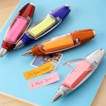  Creative Stationery Ballpoint Pen Lanyard Notes LED Lights Ballpoint Students School Supplies  Multifunctional Lanyard Gel Pens 