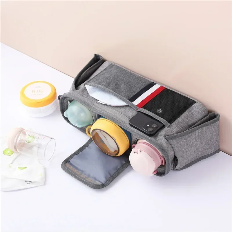 Stroller Organizer Bags Mummy Large Capacity Travel Hanging Bag Phone Bottle Holder Pram Diaper Bags Baby Stroller Accessories