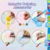 100x80CM Magic Water Drawing Mat Coloring Doodle with Reusable Magic Pens Montessori Painting Board Educational Toys Kids Gifts 5