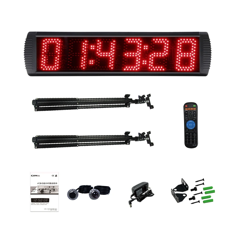 [Gan Xin] Led Clock Electronic Lap Timer Digital Countdown Laser Timer  For Marathon \ Racing \ Horse Racing \ Dog Racing