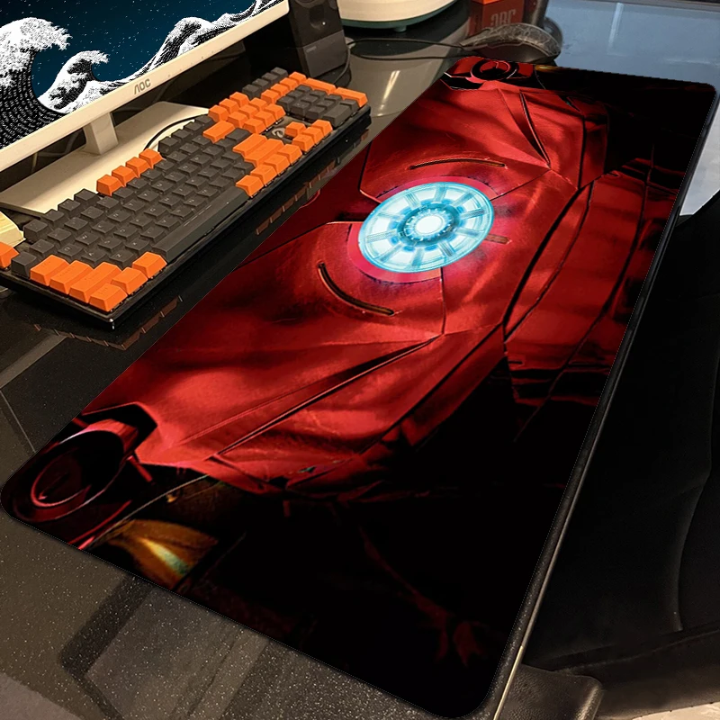 

Anime Mouse Pad Gamer Rubber Mat PC Gamer Cabinet Carpets Mausepad Iron Mans Mousepad Company Gaming Keyboard Pad on the Table