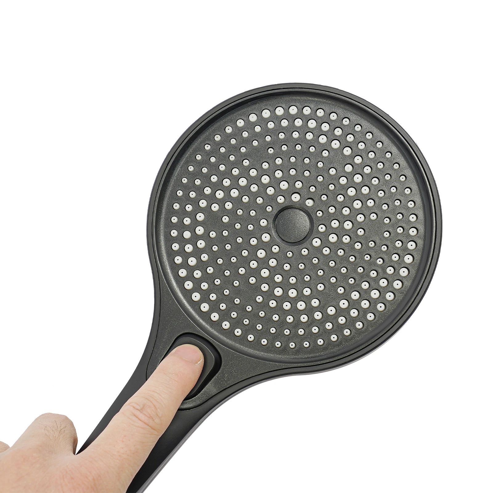 Schwarzes modernes Badezimmer-Duschset mit 3 Sprühmodi (Regen/Pulse/Jet), 4,92 Fuß langer Schlauch, ideal für den privaten und gewerblichen Gebrauch – Detail 5