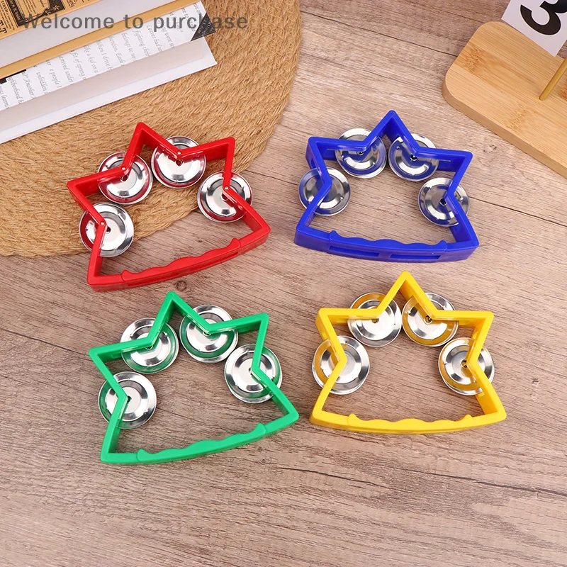 Shaking Bells Tambourine Toys Kindergarten Hand Bells Toys Music Percussion Instruments