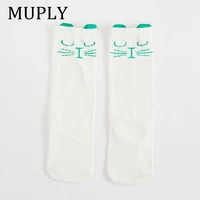 1 Pair Unisex Lovely Cute Cartoon Fox Kids baby Socks Knee Girl Boy Baby Toddler Socks animal infant Soft Cotton Socks Leg Warm 6