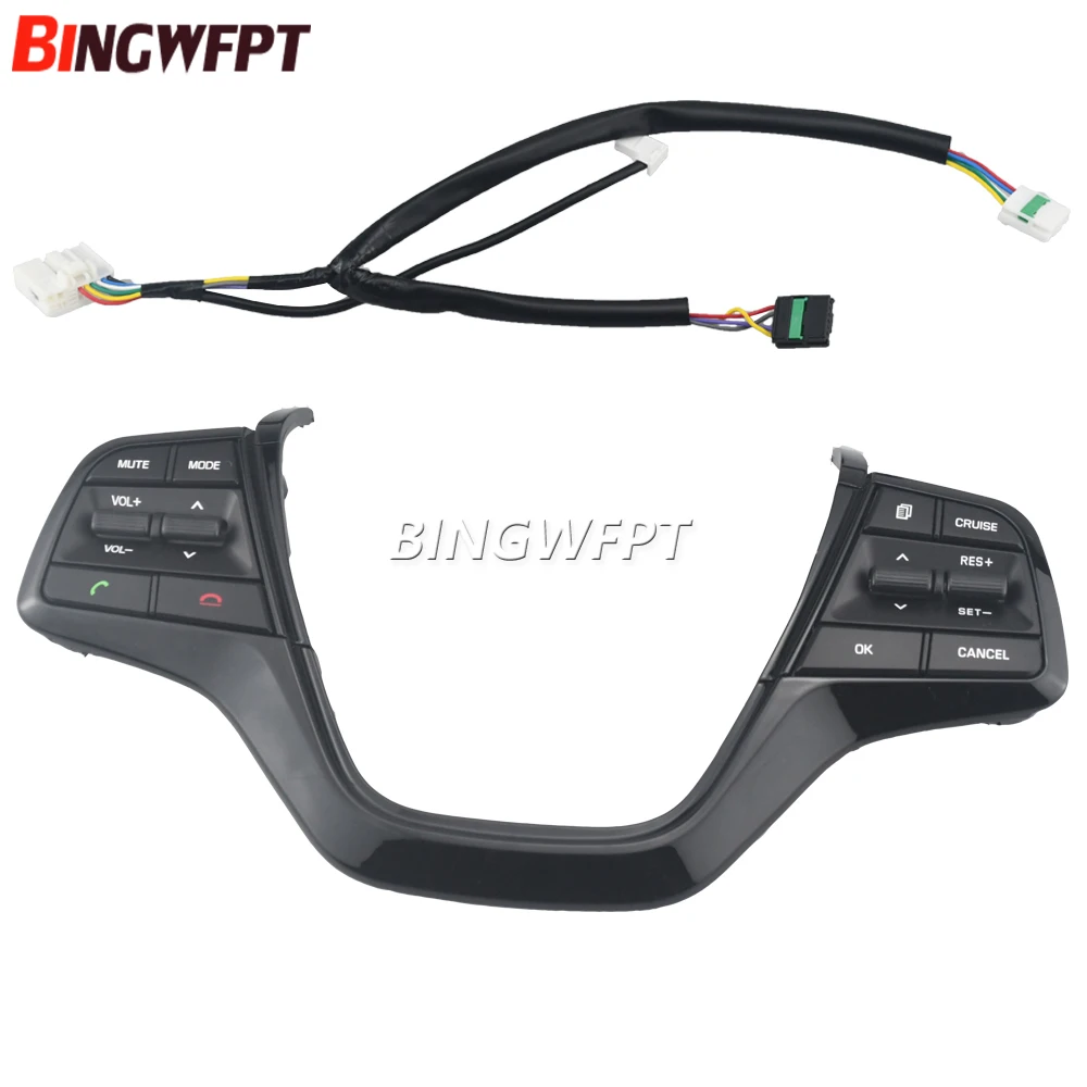 For Hyundai Elantra 1.6l-Telephone Button Volume Channel Phone Cruise Control Steering Wheel Buttons Switch