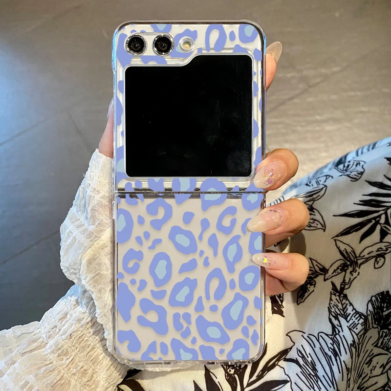 Leopard Print Clear Hard PC Luxury Shockproof Phone Case