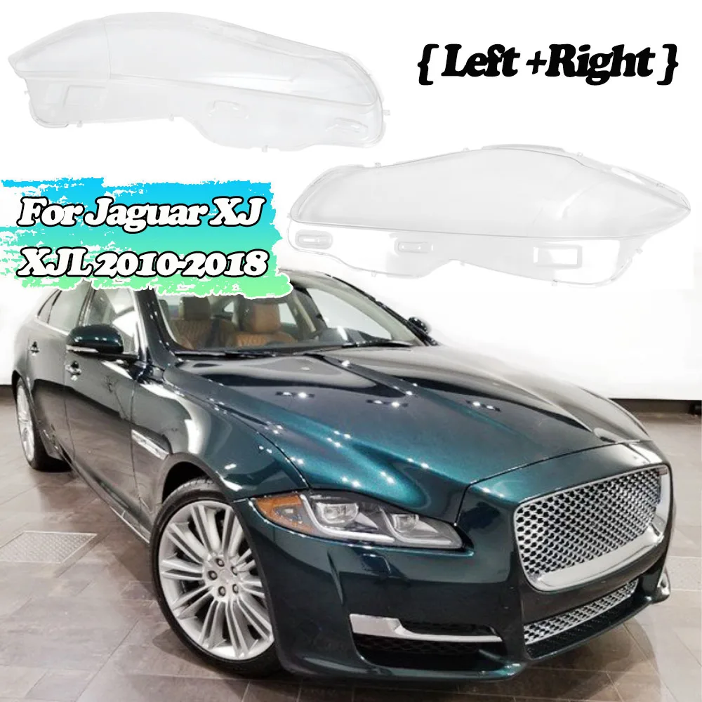 

Pair Car Clear Front Headlight Lens Cover Replacement Headlight HeadLamp Shell Cover for Jaguar Xj XJL 2010-2018 Auto Styling