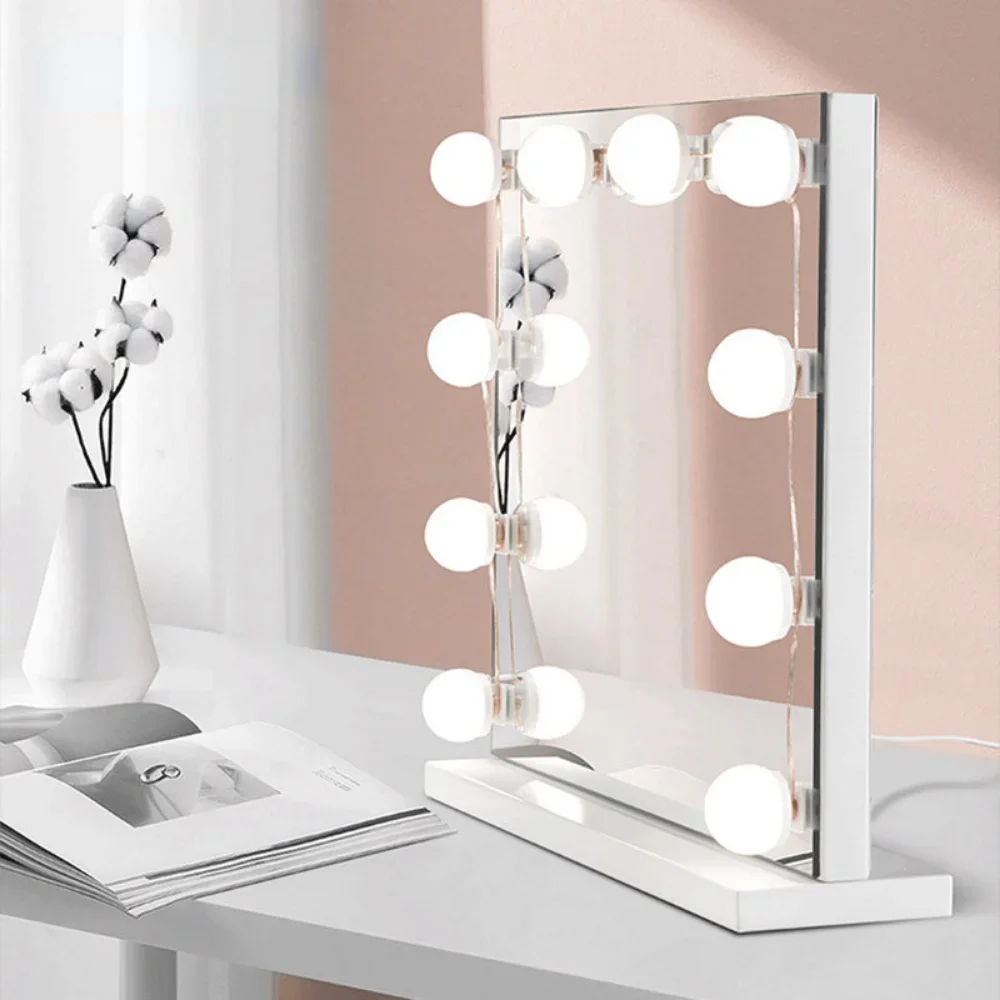 

Скандинавская зеркальная лампа для туалетного столика, регулируемая яркость, 3 цвета