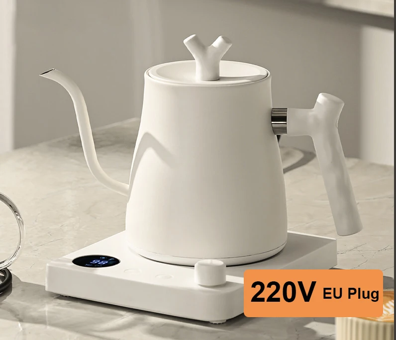 1000 ワット電気ケトル家庭用 304 ステンレス鋼コーヒーポットインテリジェント温度調整 LED ディスプレイ安全な抗火傷