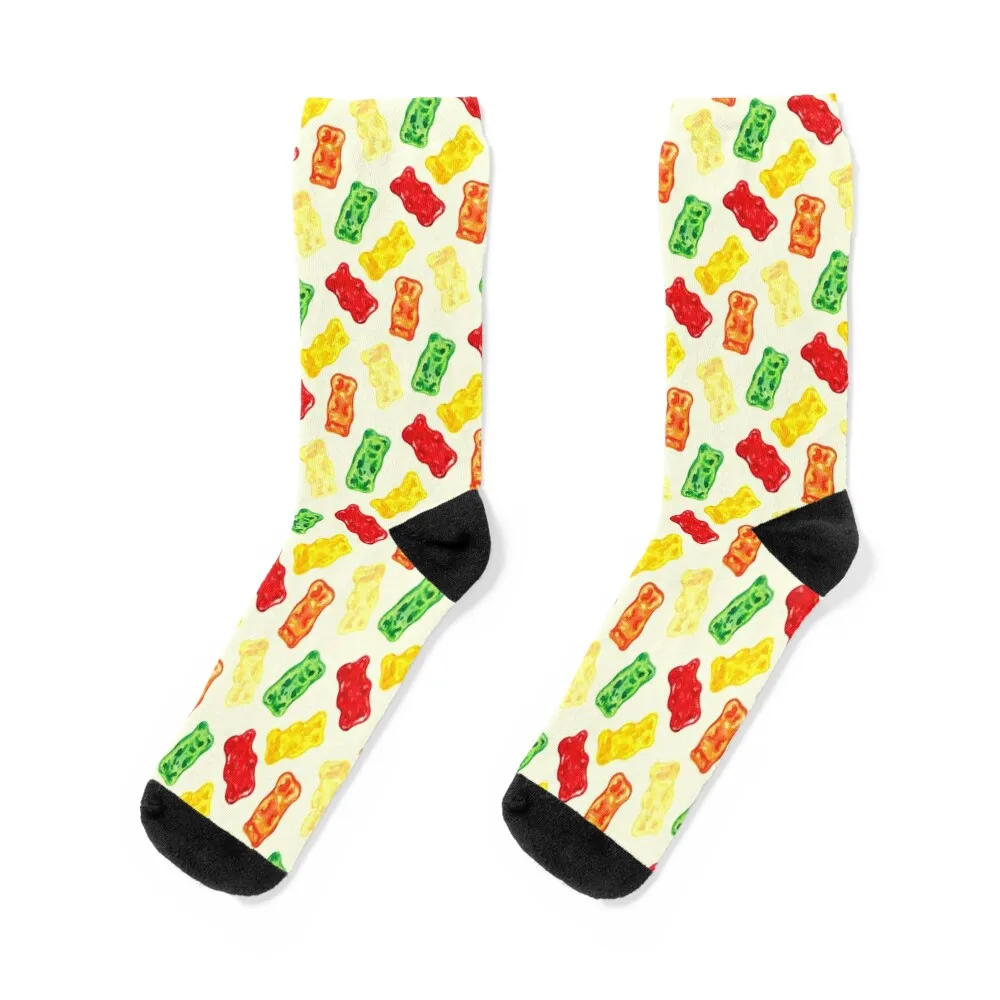 

Gummy Bear Pattern Socks aesthetic golf Man Socks Women's