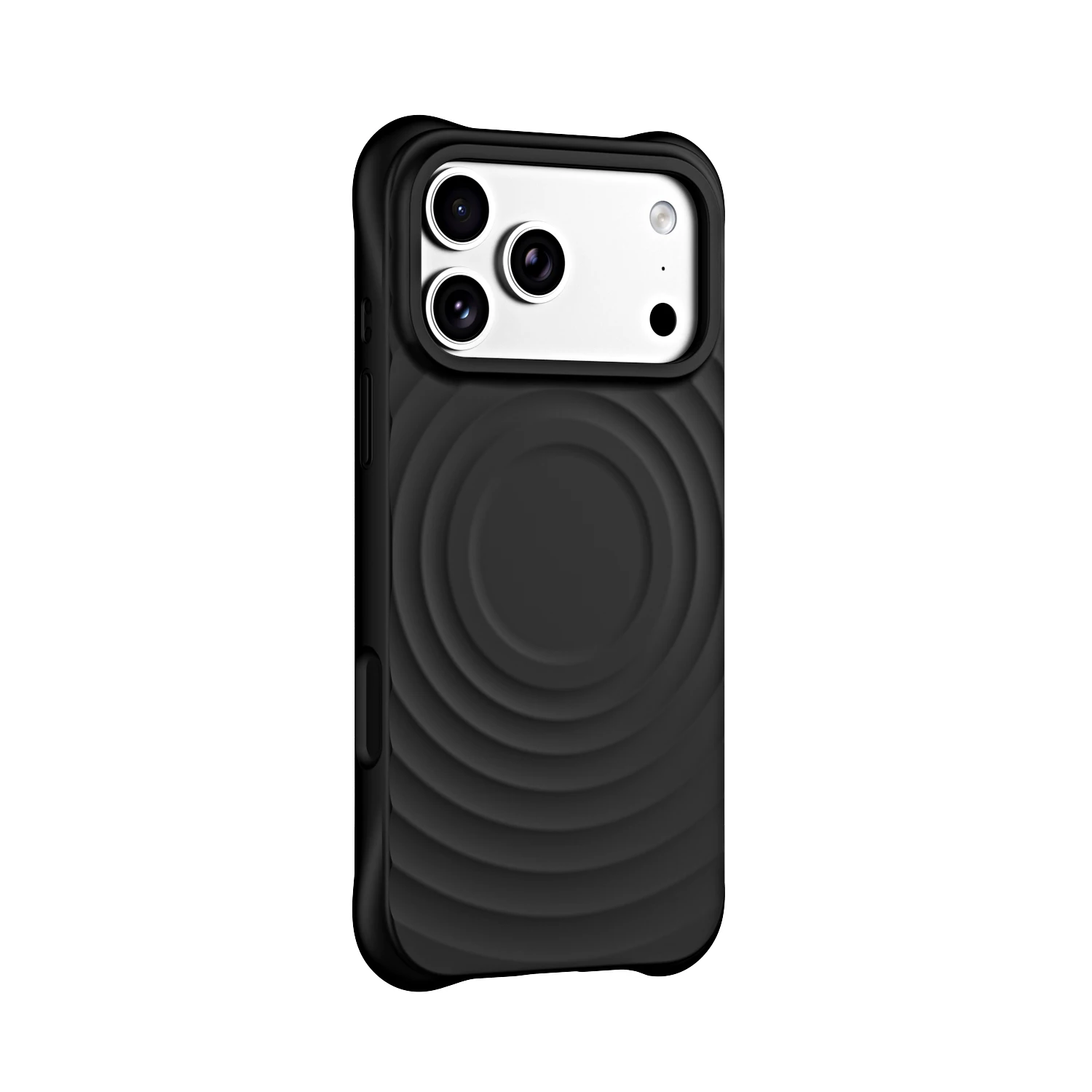 Wave Ripple Silicone Solid Color Phone Case With MagSafe - Stylish and Vibrant Protection