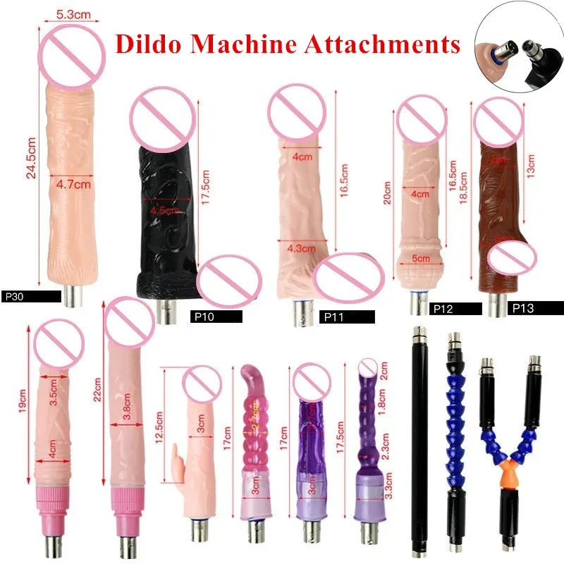 Automatic Dildo Machine Attachments Sex Accessories 3XLR Dildos Plug Anal Toys For Adults Artificial Penis Female Masturbation sex toy