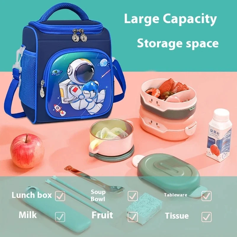 Kids Lunch Bag,Insulated Lunch Box for Girls Boys,Lunch Bag Toddler Teen,School Daycare Cute Travel bags - 2