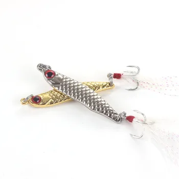 골드 실버 금속 VIB 미끼, 강한 생생한 진동 스푼, 낚시 미끼, 물고기 인공 미끼, 하드 미끼, 3D 눈, 5g, 7g, 10g, 15g, 20g