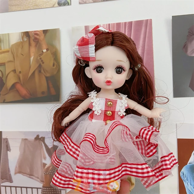 1/12 1/8 BJD Doll 16cm Dolls Princess Dress Up Children's Munecas Toys Cute Doll Multi-joint Dolls for Girls Xmas Boneca Gifts 2