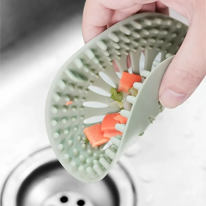 Bathroom Sewer Hair Strainer Kitchen Sink Sink Anti-Odor Clogging Silicone Anti-Hair Floor Drain Cover sink filter,sink strainer,shower drain catcher,hair drain catcher,silicone floor drain cover,floor drain cover,hair drain filter,floor drain filter,floor drain hair filter,floor drain hair catcher,drain hair catcher
