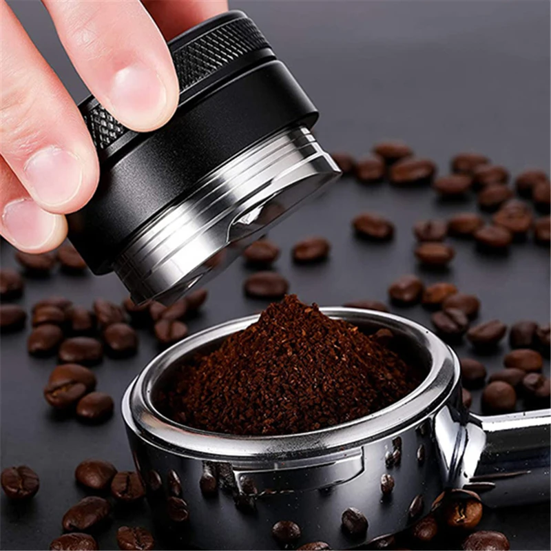 

51/53/58mm Coffee Tamper Powder Press Stainless Steel Distributor Leveler Hammer Manual Coffee Tool