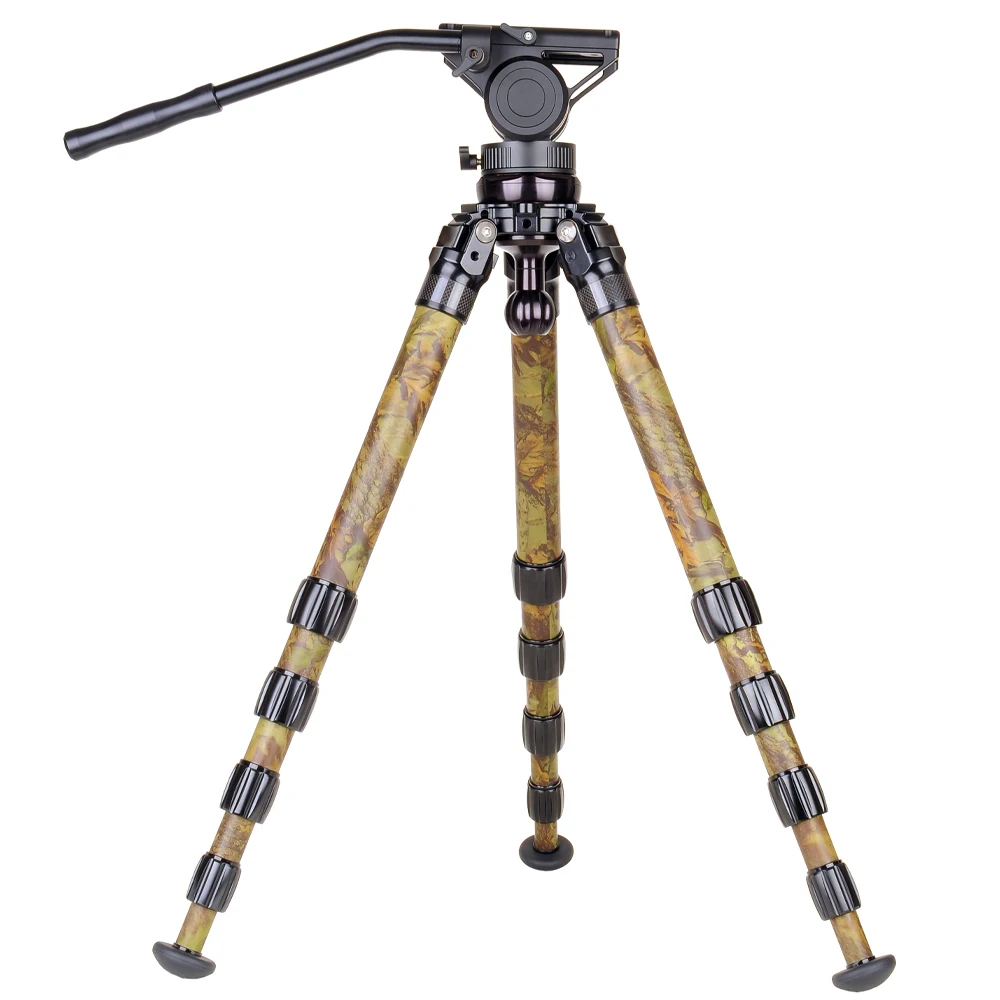 전문 DSLR 카메라 여행용 삼각대 스탠드, 탄소 섬유 삼각대