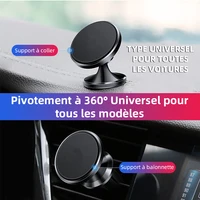 Support de téléphone portable pour voiture, nouvelles fournitures de voiture, intérieur de voiture, aspiration magnétique, Type ventouse fixe, autocollant de Navigation spécial, 2025 3