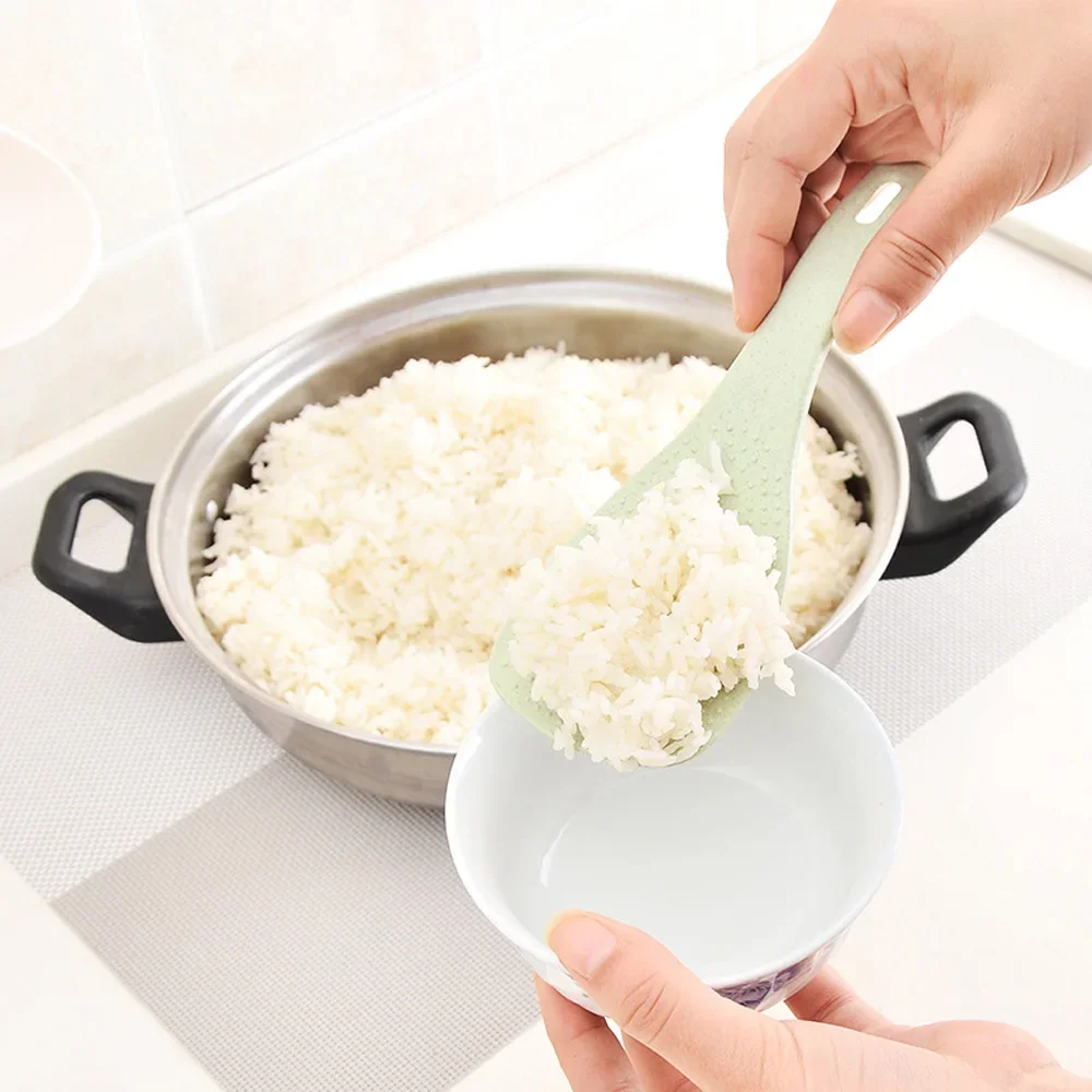 Useful Wheat Straw Spoon Portable Eco Friendly Tableware Children Rice Soup Spoons Home Kitchen Accessories ceramic spoons