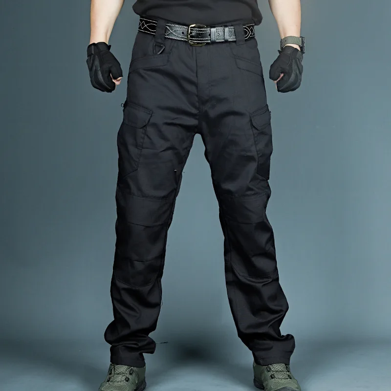 Tanie Męskie spodnie Cargo kilka kieszeni taktyczne męskie spodnie dorywczo wojskowe armii spodnie sklep