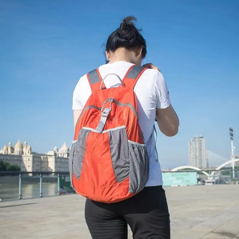경량 휴대용 야외 스포츠 백팩 더블 숄더백 여행 등산 스킨백 휴대하기 쉬운 야외 백팩