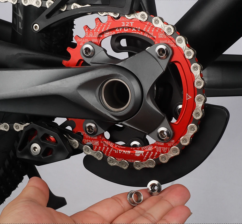 Deemount 6,5/8,5/13 mm Schrauben für Mountainbike, Rennrad, Einzel-, Doppel-, Dreifach-Kurbelgarnitur, vernickelte Kettenblattmuttern aus Kohlenstoffstahl – Detail 13