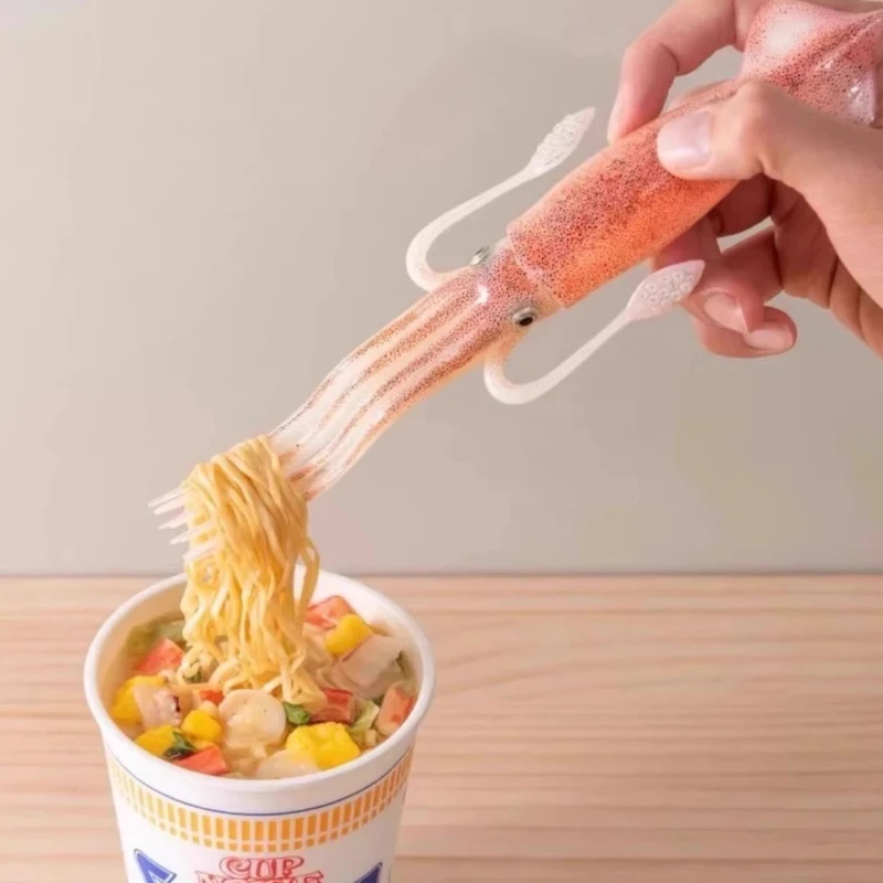 Creative Squid Fork Funny Noodles Octopus Fork Simulation Tableware