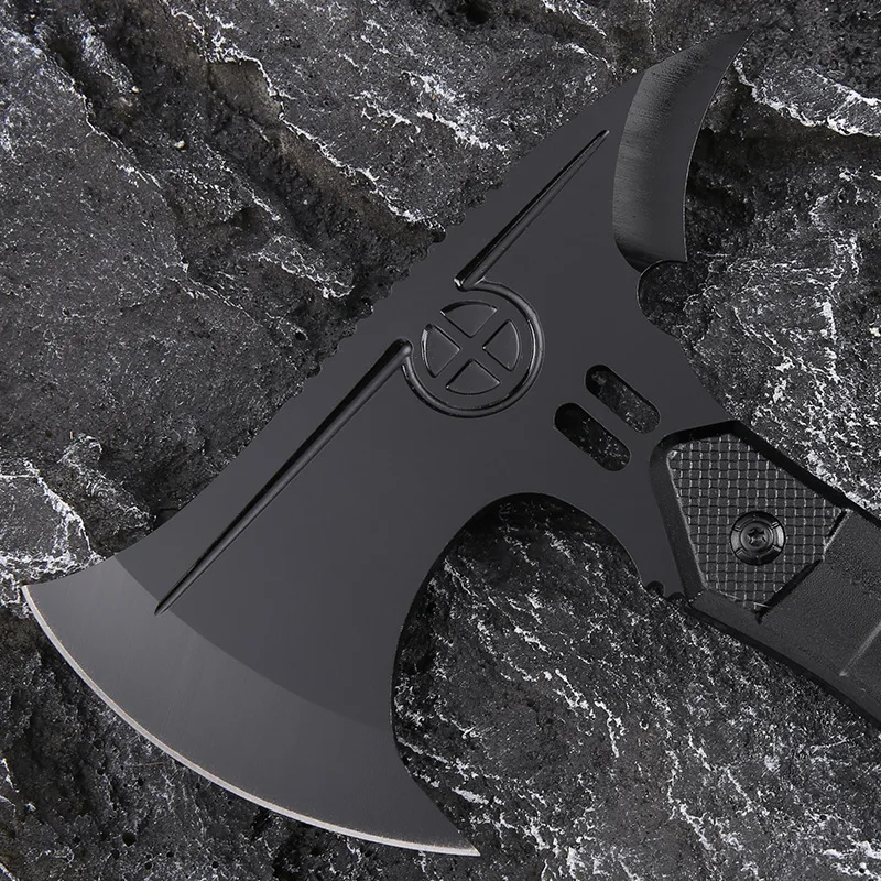Outdoor multifunctional axe, camping, firefighting, self-defense, garden cutting, chopping wood, practical axe for home use 2