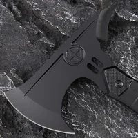 Outdoor multifunctional axe, camping, firefighting, self-defense, garden cutting, chopping wood, practical axe for home use 2