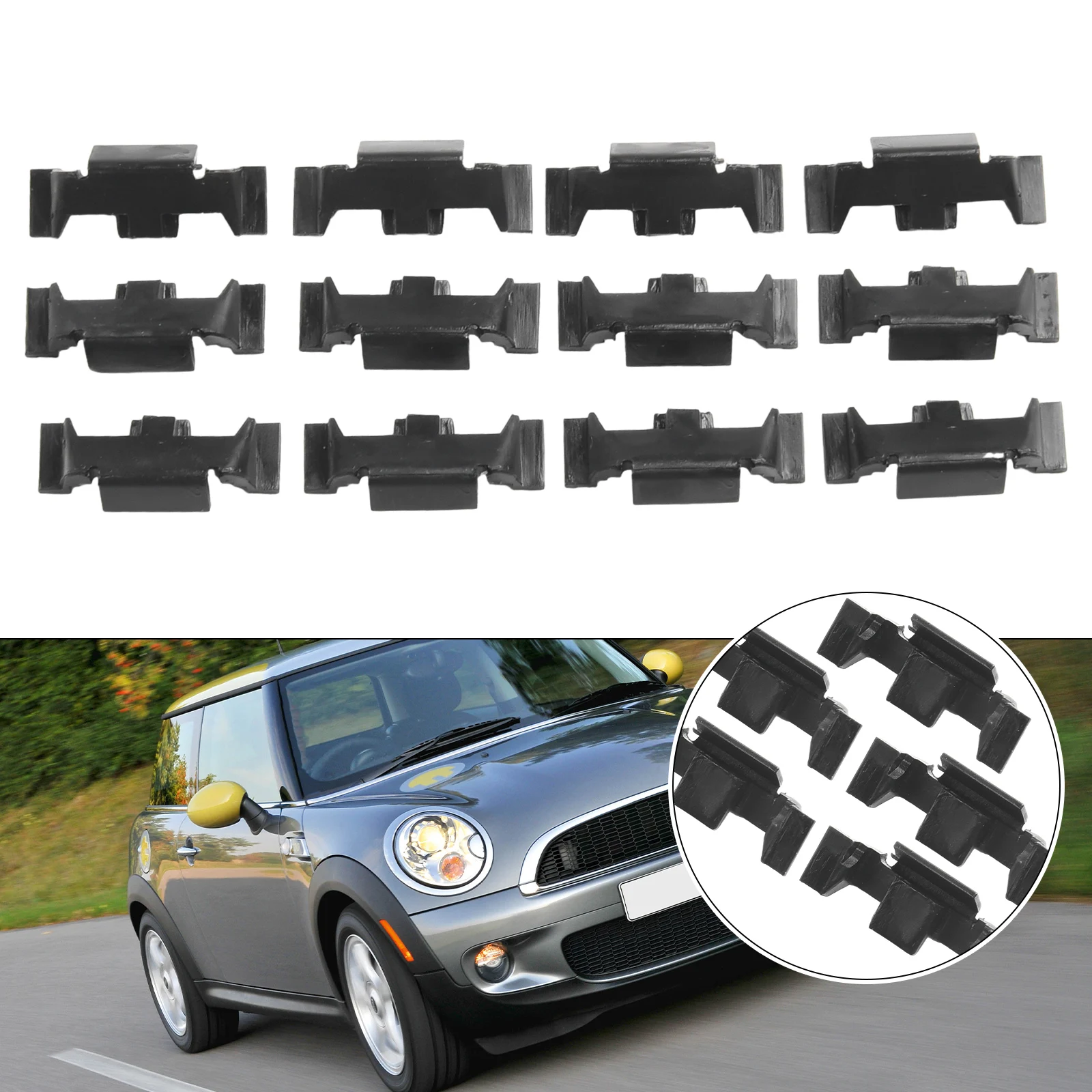 

Reliable Headlight Bezel Clips for Mini for Cooper R55 R56 R57 R60 F56 2752145 Set of 12 Quick and Easy Installation