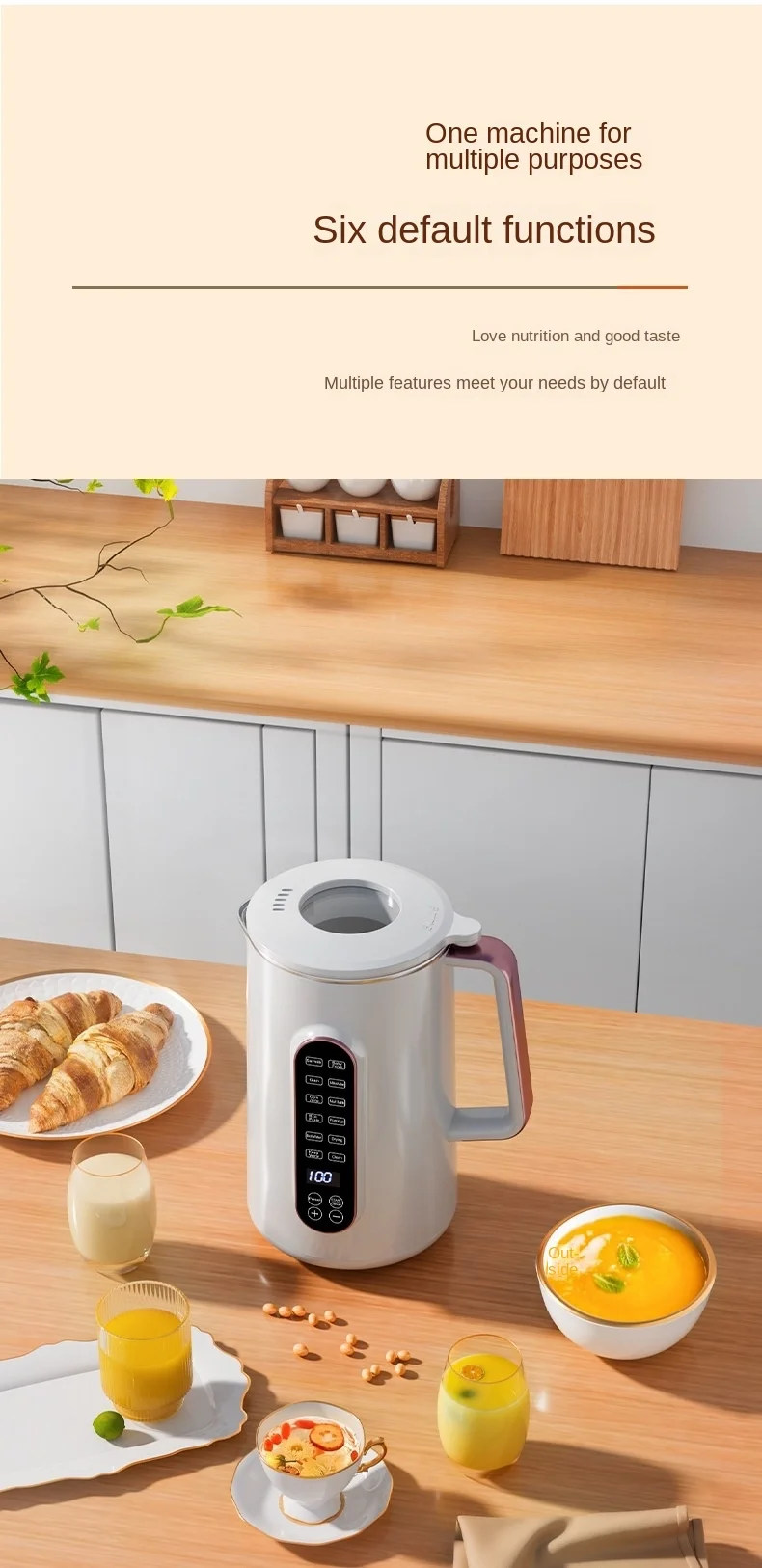 110V, 220V, 1200ml, soja, leite, Juicer do