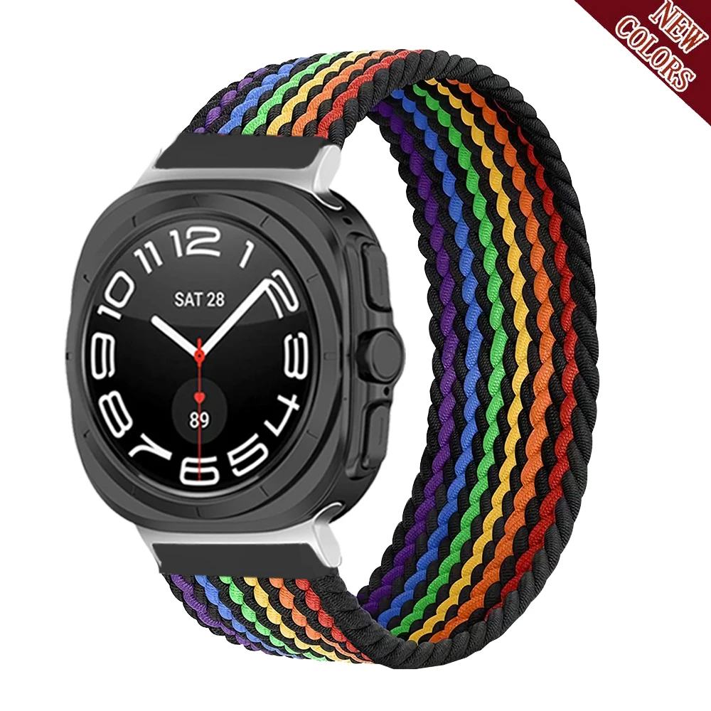 Braided Nylon Solo Loop Watch Strap - Ultra 47mm Band Accessory
