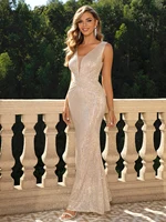 Sexy vintage backless maxi sequin summer dress women 2026 elegant long evening dresses luxury club birthday party dress vestidos 1