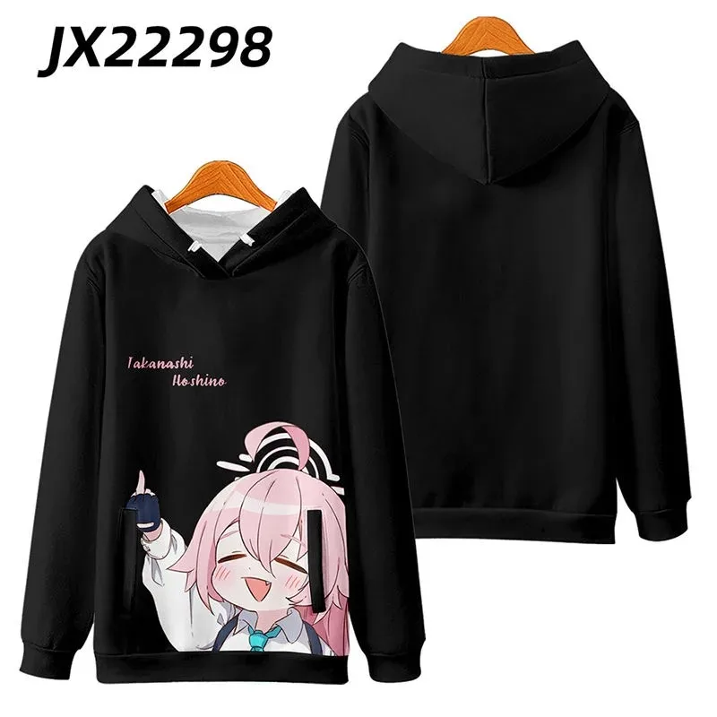 Blue Archive-3D Printing Hoodies for Men and Women, Long Sleeve Sweater, Popular Game, Autumn Fashion