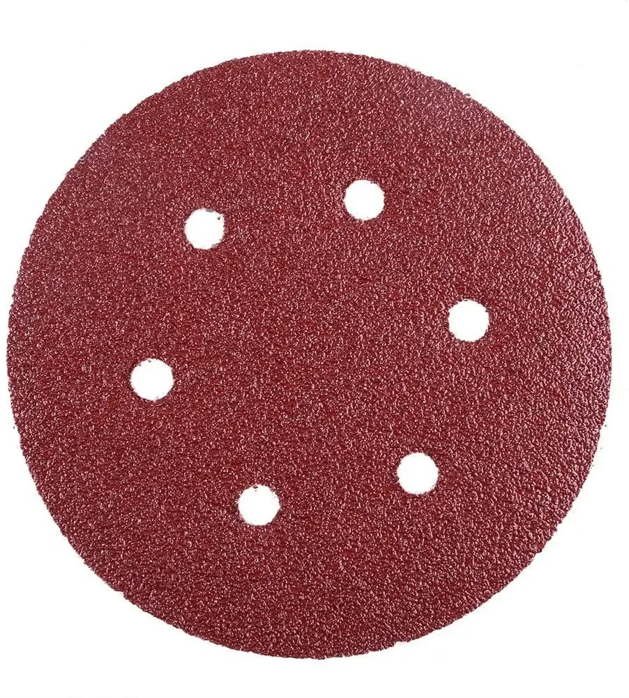 10pcs 6 Inch 6 Holes 150MM Sanding Discs 40-2000 Grit Flocking Sandpaper Orbital Sander Hook and Loop Sand Paper