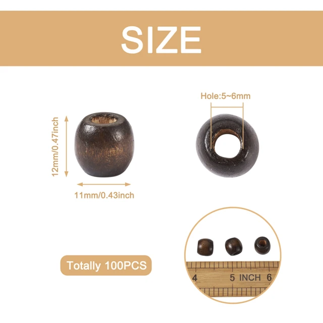 Large Hole Wooden Macrame Spacer Beads  Large Hole Beads Jewelry Making -  1set Big - Aliexpress