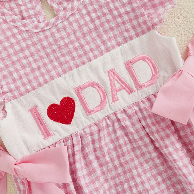 Plaid Whim Embroidered Baby Romper 6
