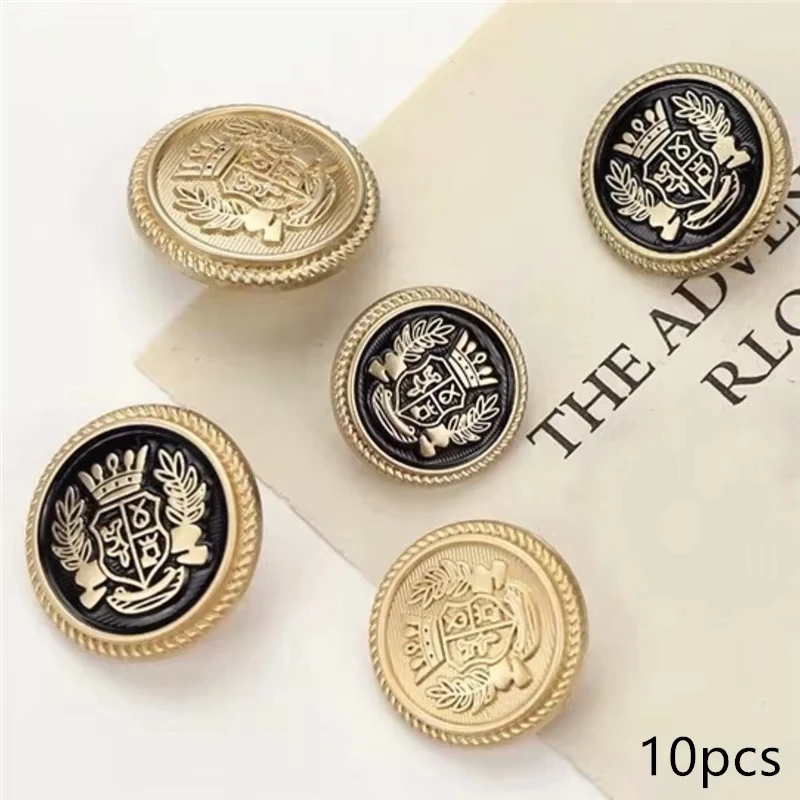 10pcs Metal Buttons for Clothing Sewing Accessories and Supplies Hand-stitched Coat Jacket Buttons 20mm Clothes Buttons 2
