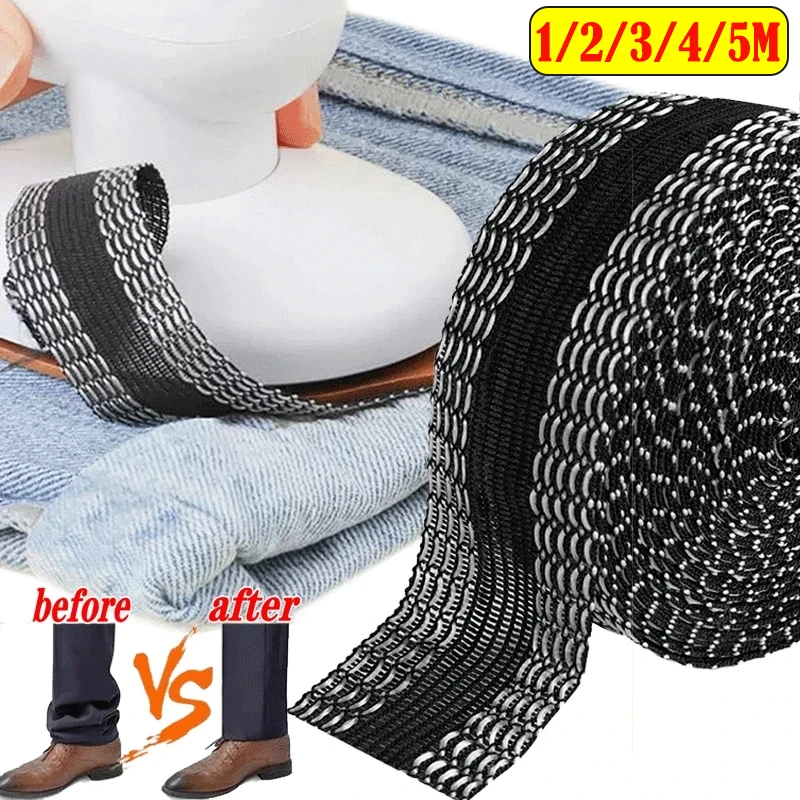 

1/5M Self-Adhesive Pants Edge Shorten Paste Hemming Iron On Pants For Jeans Clothes Length Shorten Tape DIY Sewing Accessories