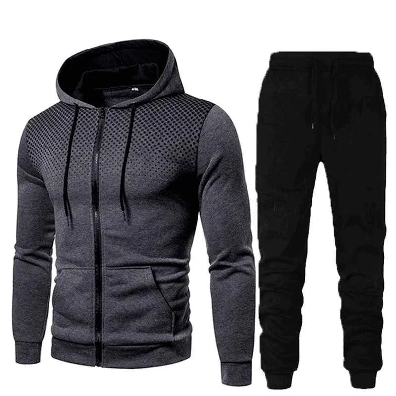 2023 New Sweater Pants Sports Fitness Men's Autumn and Winter Men's Sports Set Customized Logo