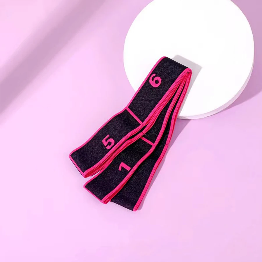 Yoga elastic Resistance Band 8 separate rings Gymnastics stretch resistance band Gym elastic fitness training