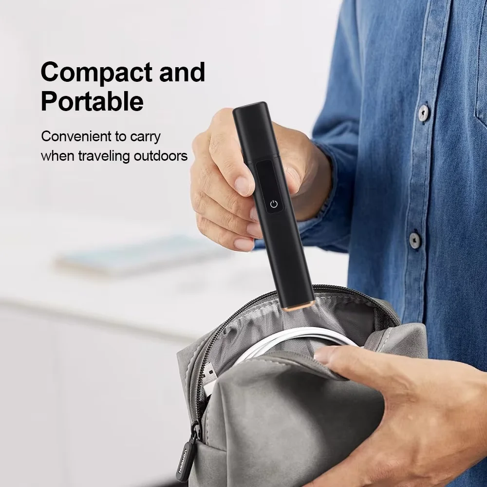 Xiaomi LED Portable Display Home Nose Hair Remover Electric Nose Hair Trimmer USB Charging  Safety Face Hair Cleaning Care Kit 6