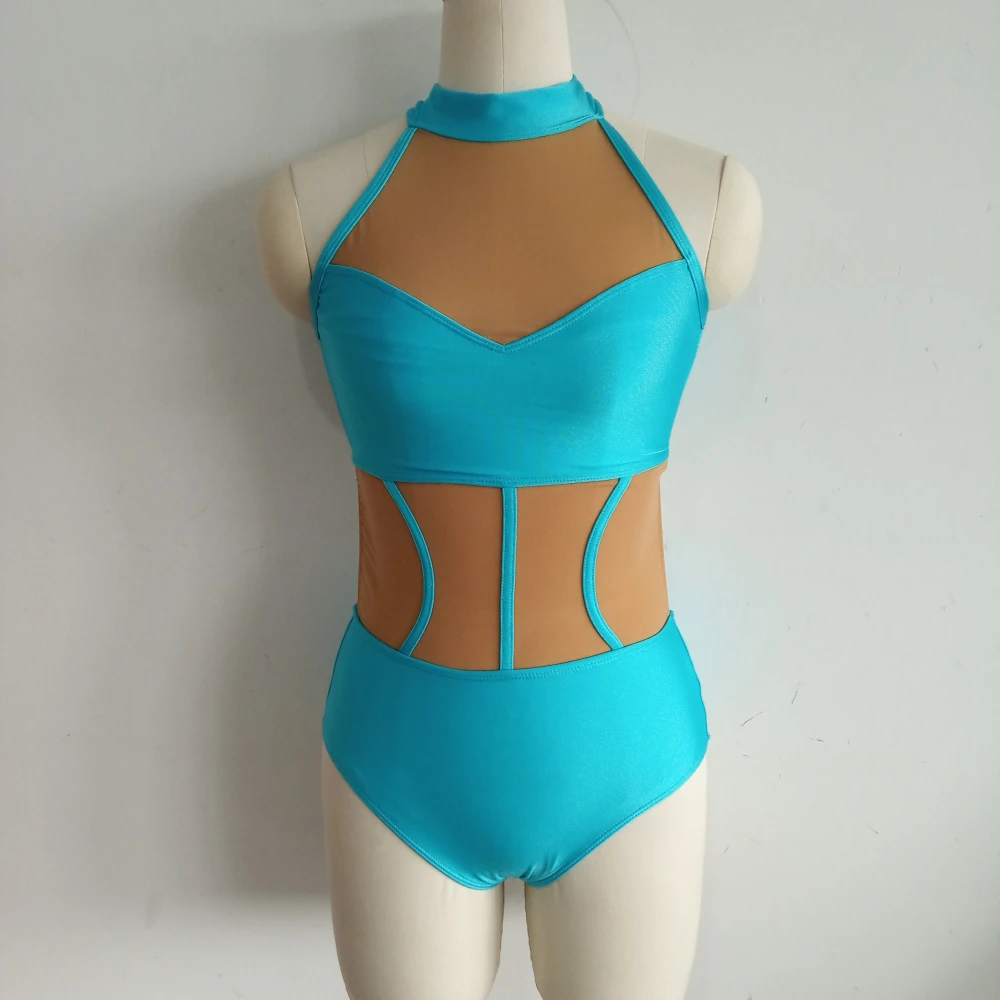 어린이 소녀 소매 도매 나일론 메쉬 모던 댄스 공연복 연습복 맞춤형 댄스 공연 의상